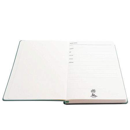 Ежедневник A5 недатированный Franco в мягком переплёте, бутылочно-зеленый