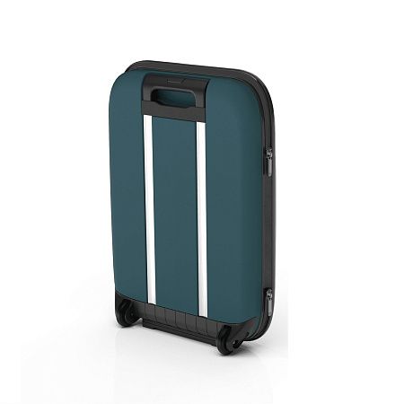 Чемодан складной Rollink Vega II 55x40x20 см, 2 колеса, бирюзовый