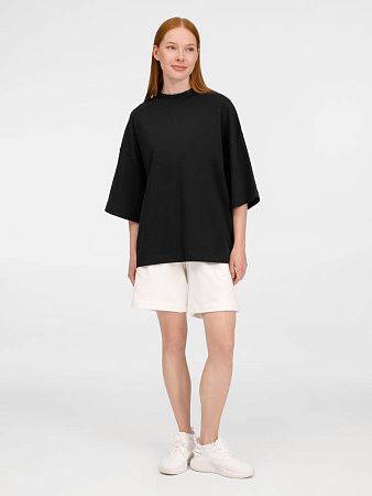 Футболка оверсайз унисекс T9, черная, размер XL/2XL