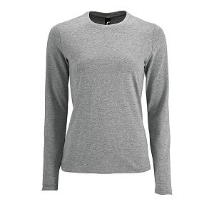 Футболка с длинным рукавом Imperial LSL Women, серый меланж, размер XXL