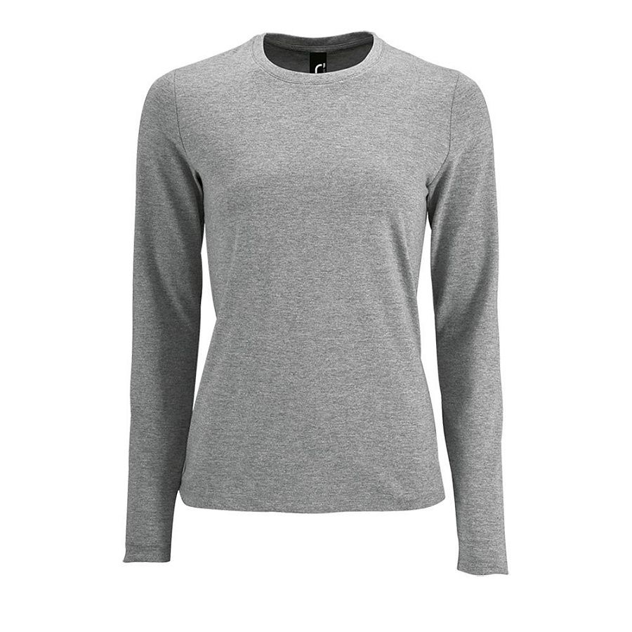 Футболка с длинным рукавом Imperial LSL Women, серый меланж, размер XXL