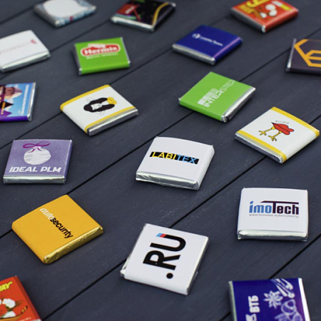 Плитка шоколада с вашим лого, 5 г