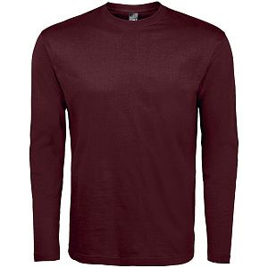 Футболка с длинным рукавом Monarch 150, бордовая, размер 3XL