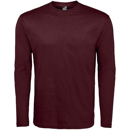 Футболка с длинным рукавом Monarch 150, бордовая, размер 3XL