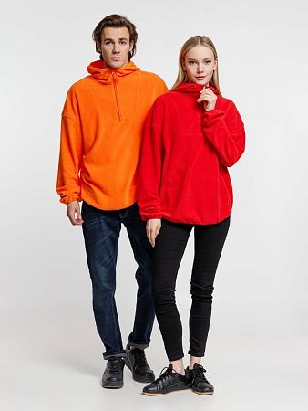 Анорак флисовый унисекс Fliska, оранжевый, размер XL/2XL