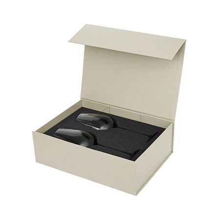 Подарочный набор 2 бокала для вина Мансера (Mancera) в серой коробке