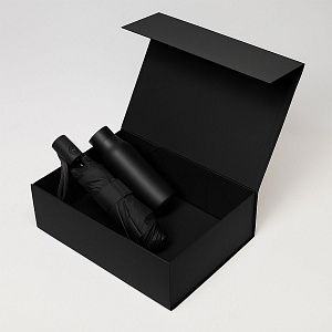 Подарочный набор Севилла (Sevilla), Атланта (Atlanta), черный (зонт, термобутылка)