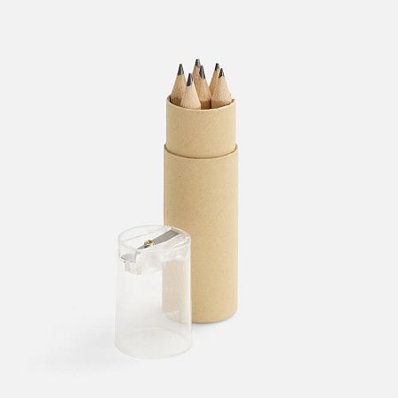 Набор карандашей Pencilvania Office с точилкой, прозрачный