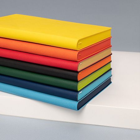 Ежедневник Латте (Latte NEW) недатированный, черный/оранжевый (без упаковки, без стикера)