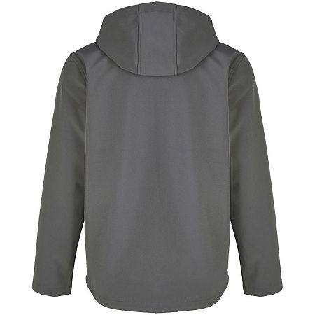 Куртка софтшелл с капюшоном мужская Race Men, темно-серая, размер L