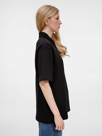 Рубашка поло унисекс Tiimi, черная, размер XS/S