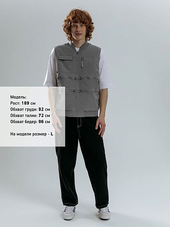 Жилет Hard Work, серый, размер XS