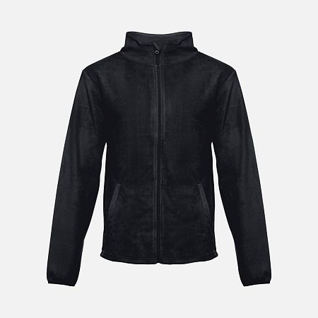 Куртка флисовая мужская Helsinki, черная, размер S