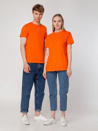 Футболка унисекс T-Bolka 160, оранжевая, размер 3XL