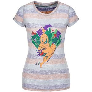 Футболка женская «Амазонка» двусторонняя, оранжевая с фиолетовым, размер S