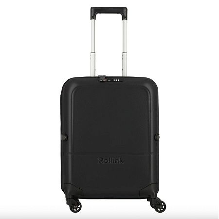 Чемодан складной Rollink FLEX LIGHT 55x40x20 см, 4 колеса, светло-серый