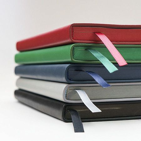 Бизнес-блокнот LADY, формат А5, зеленый, блок в клетку