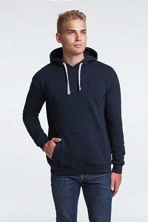 Толстовка с капюшоном Unit Kirenga Heavy, темно-синяя, размер XS