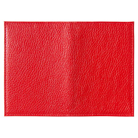 Обложка для автодокументов Leather Sky Flotter Sun из натуральной кожи, красная