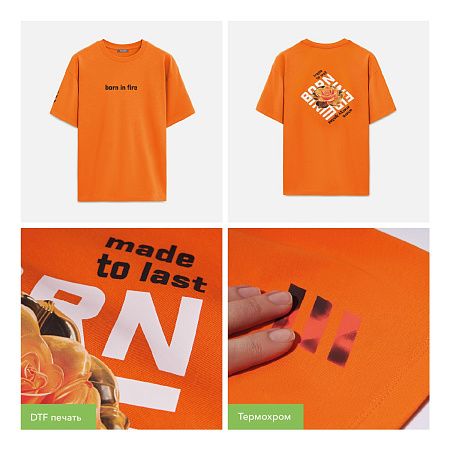 Футболка унисекс Раст Нео (Rust Neo), 240 гр., оранжевый