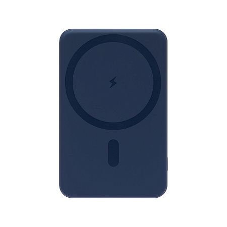 Внешний аккумулятор Ларго PD (Largo PD) 5000mAh с функцией беспроводной зарядки 15W, синий