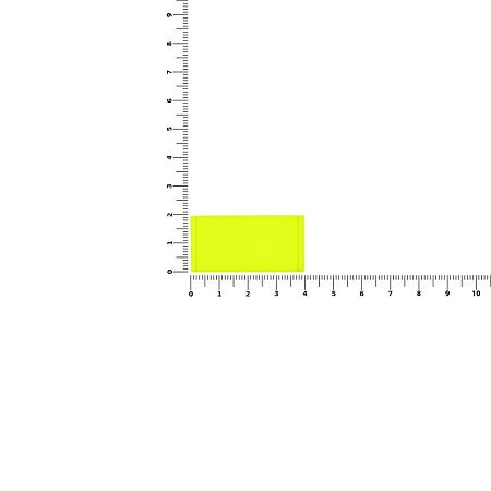 Лейбл из ПВХ Dzeta, XS, желтый неон