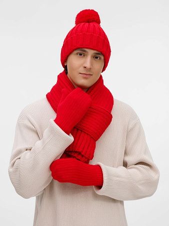 Варежки HappyGo, красные, размер S/M