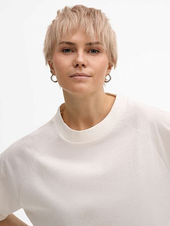 Футболка унисекс оверсайз T2, молочно-белая, размер XL/2XL