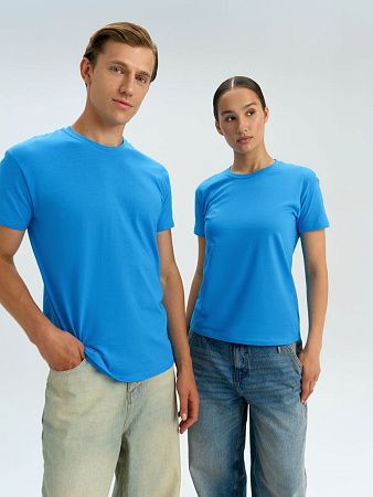 Футболка унисекс Regent 150, ярко-бирюзовая, размер 3XL