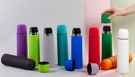 Термос "Крит" 500 мл, покрытие soft touch