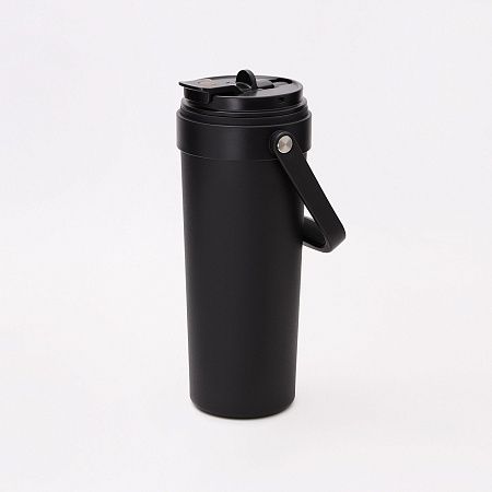 Термокружка вакуумная Соло (Solo), черная