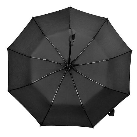 Зонт складной автоматический, Forest Lotus, диаметр 100 см, радиус 23 дюйма, 9 панелей, без подарочной коробки, черный