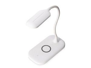 Настольный светильник с беспроводной зарядкой «Nimble», 10 Вт, цвет: белый