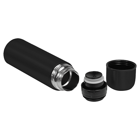 Термос вакуумный стальной Optimus  двухстеночный 500 мл, черный 