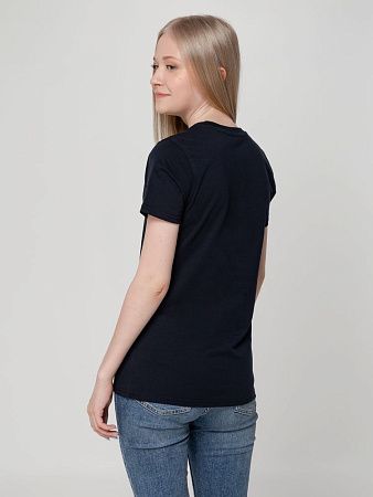 Футболка женская T-bolka Lady, темно-синяя, размер S