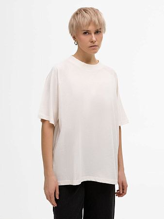 Футболка унисекс оверсайз T2, молочно-белая, размер XL/2XL