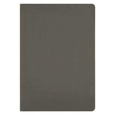 Ежедневник Латте софт-тач (Latte soft touch) недатированный, серый/красный