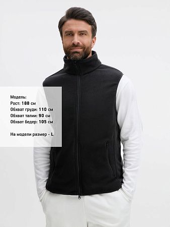 Жилет флисовый унисекс Ben Mac, черный, размер XXL