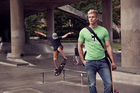 Футболка мужская Heavy, зеленая, размер S