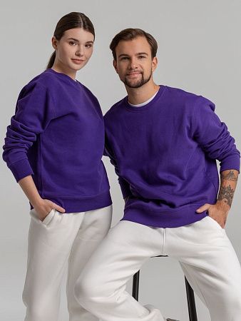 Свитшот унисекс King, фиолетовый, размер XS