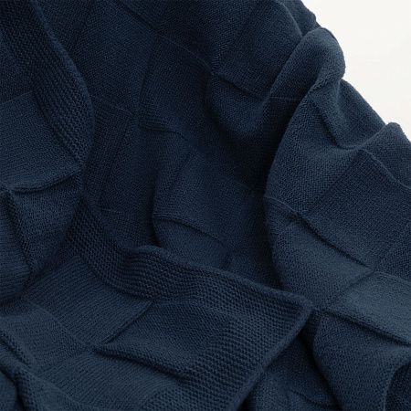 Плед Селла Софт (Cella Soft) вязаный, 160*90 см, синий