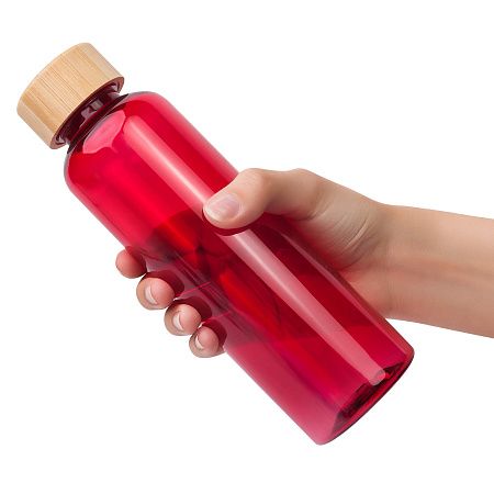 Бутылка для воды BAMBOO PET 550мл. Красная 6264.03