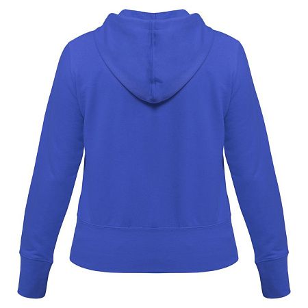 Толстовка женская Hooded Full Zip ярко-синяя, размер M