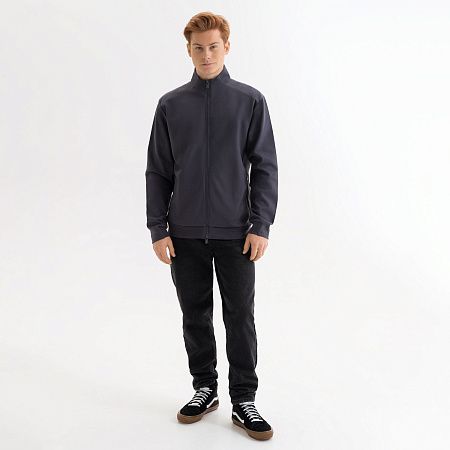 Толстовка на молнии Астин (Astin) антрацит, размер XXL