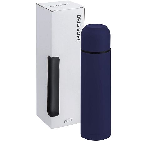 Термос BRIG SOFT с чехлом 500мл. Темно-синий 6220.14