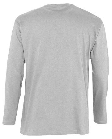 Футболка с длинным рукавом Monarch 150, серый меланж, размер S