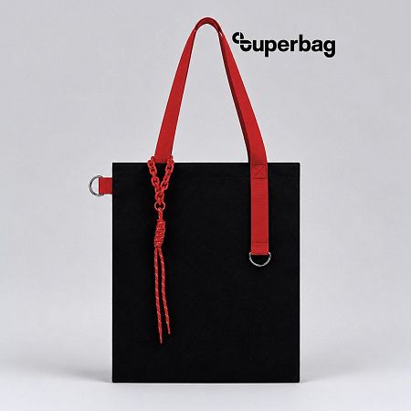 Набор Superbag Red accent: шоппер с обвесом