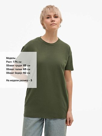 Футболка унисекс Regent 150, темный хаки, размер XS