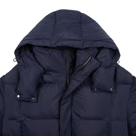 Пуховик унисекс Kapsula, темно-синий, размер XS/S
