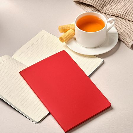 Блокнот Альфа Слим (Alpha slim), красный